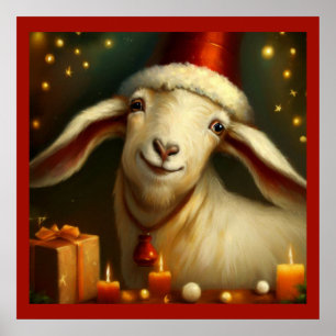 Póster Navidad Goat 3