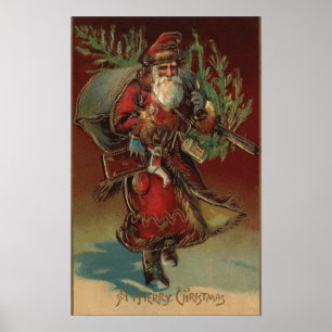 Póster Navidad GreetingSanta con los regalos # 2