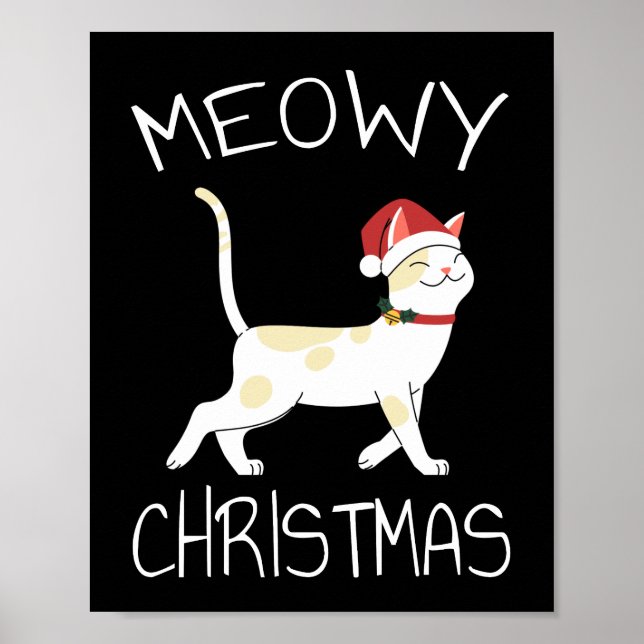 Póster Navidad Meowy - Divertida Navidad 2022   (Frente)
