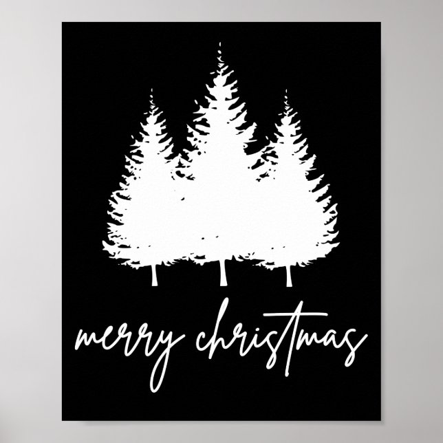 Póster Navidad Moderna Minimalista (Frente)