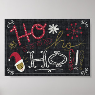 Póster Navidad peculiar Santa