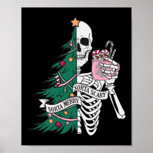 Póster Navidad un poco aterradora y un poco alegre 