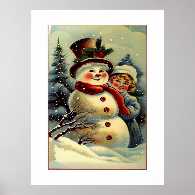 Póster navidad vintage (Frente)