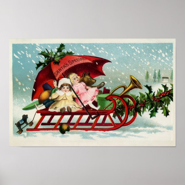 Póster Navidad Vintage (Frente)