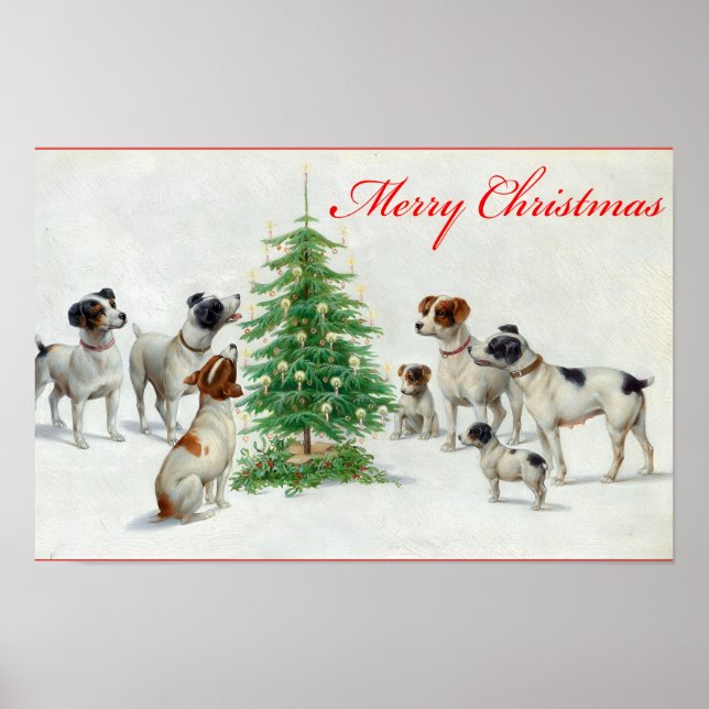 Póster Navidad vintage (Frente)