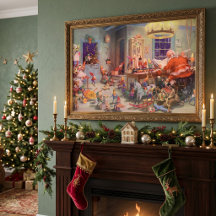 Navidad Vintage, Claus con taller de duendes