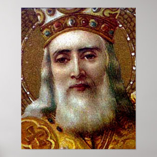 Póster Navidad vintage San Nicolás