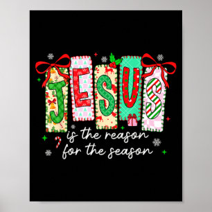 Póster Navidad Xmas Jesús Es La Razón De La Temporada