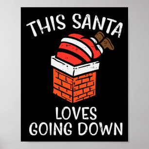 Póster Navidades a Santa le encanta irse de compras navid