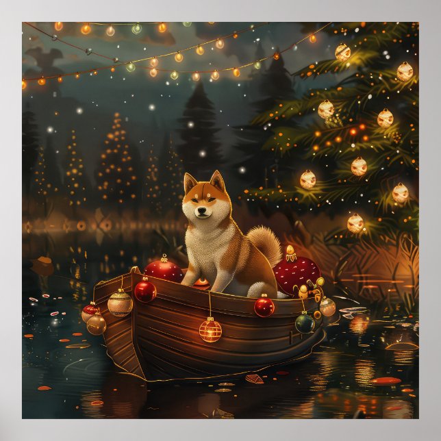 Póster Navidades Akita Festividad (Frente)