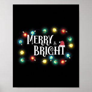 Póster Navidades Alegres Y Brillantes Que Dijeron Cita De