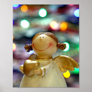 Póster Navidades Angel