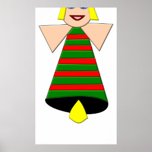 Póster Navidades Angel Bell Poster
