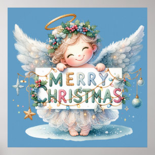 Póster Navidades Angel Poster