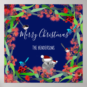 Póster Navidades australianos