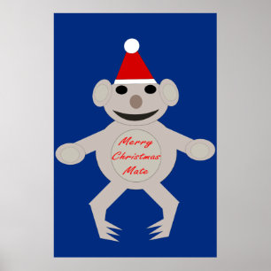 Póster Navidades australianos Koala Bear Poster