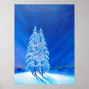 Póster Navidades azules # 2