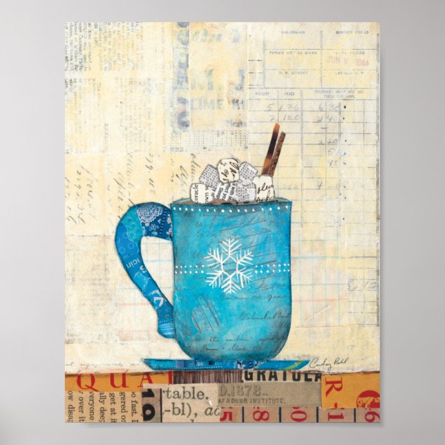 Póster Navidades azules Mug (Frente)