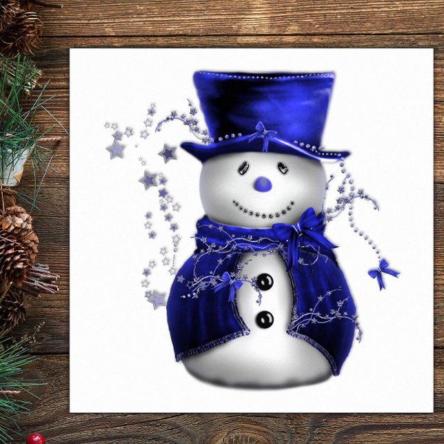 Póster Navidades azules Snowman (Subido por el creador)