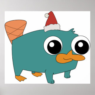 Póster Navidades Baby Perry el Platypus