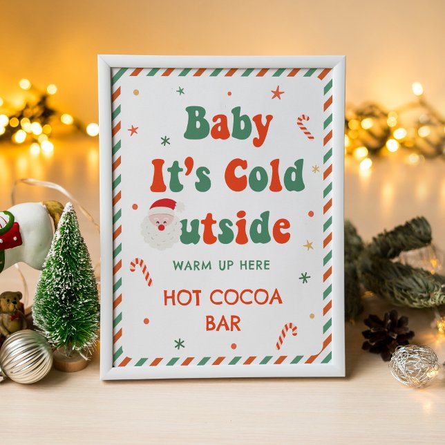 Póster Navidades Baby Shower Hot Cocoa Bar (Subido por el creador)