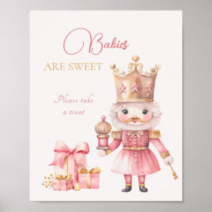 Póster Navidades Baby Shower Nutcracker Los Bebés Son Dul