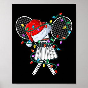 Póster Navidades Badminton Navidad Gorra deportivo de San