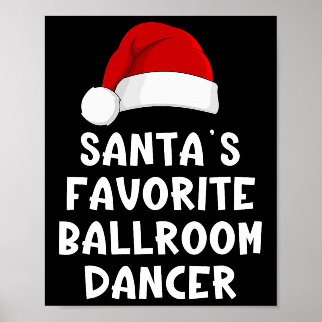 Póster Navidades bailarina favorita de salón de baile de  (Frente)