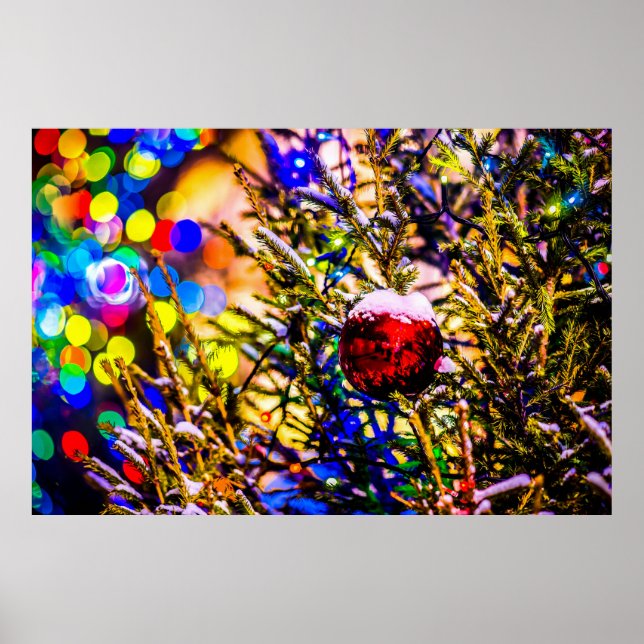 Póster Navidades Ball Red (Frente)