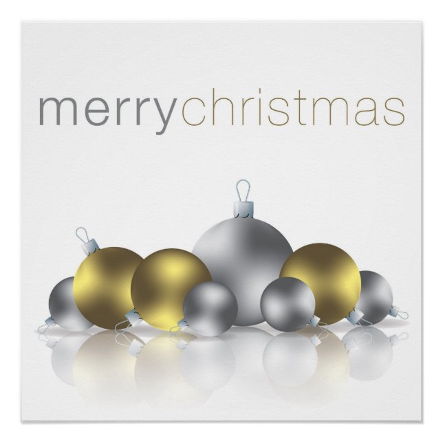 Póster Navidades bauble (Anverso)