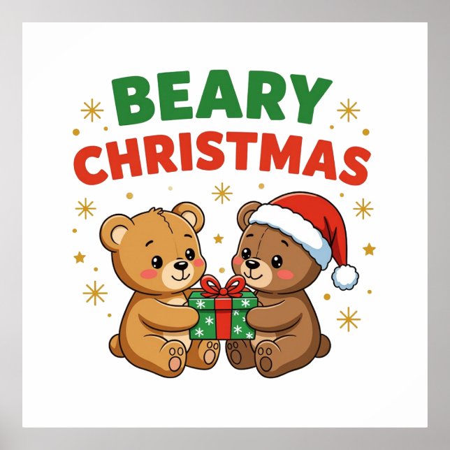 Póster Navidades Beary (Frente)