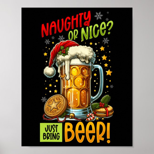 Póster Navidades Beer Lover (Frente)