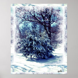 Póster Navidades blancos en un Poster de Wonderland