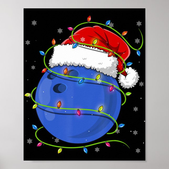 Póster Navidades Bolas Santa Hat Familia P (Frente)
