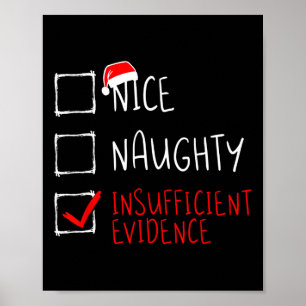 Póster Navidades Bonita evidencia inadecuada divertida