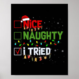 Póster Navidades Bonita traviesa que probé divertidas nav