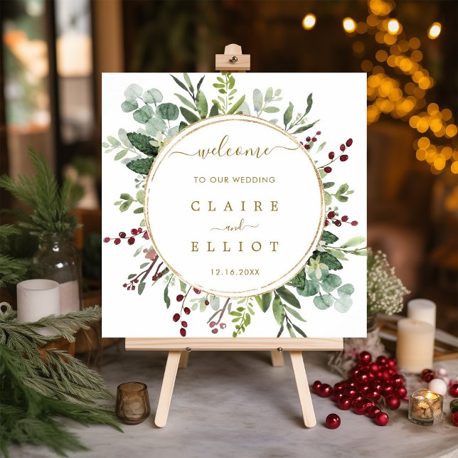 Póster Navidades botánicos Boda de oro Plaza de bienvenid (Subido por el creador)