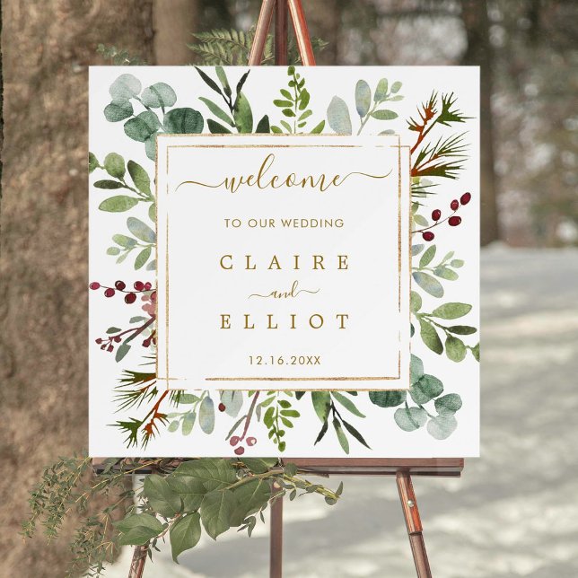 Póster Navidades botánicos Boda de oro Plaza de bienvenid (Subido por el creador)