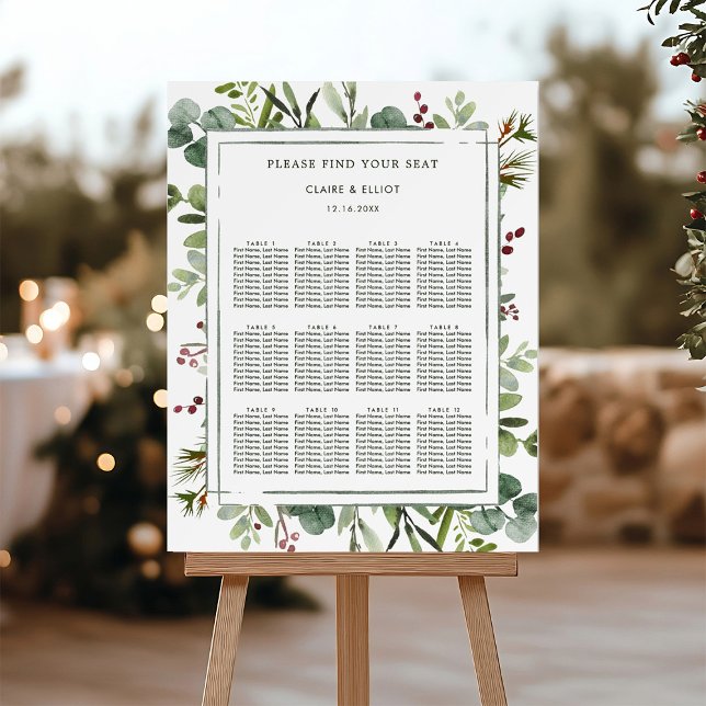Póster Navidades botánicos Gráfica de asientos de Bodas v (Subido por el creador)