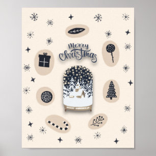 Póster navidades brillantes de holydays_2_a poster mate