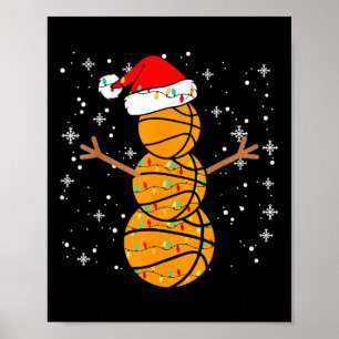 Póster Navidades Bysketbyll Player Snowman Santa Bysketby