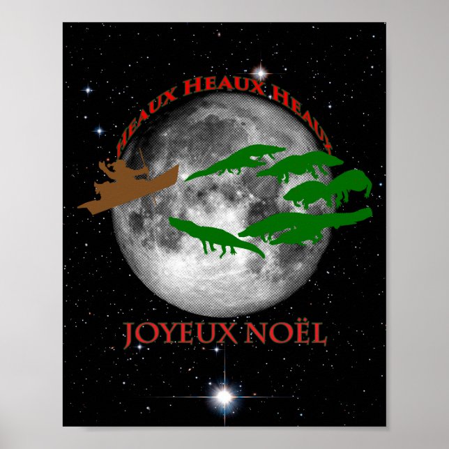 Póster Navidades cajún (Frente)