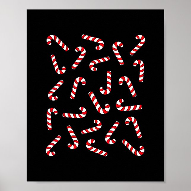 Póster navidades camisetas de caramelo niños latas de car (Frente)