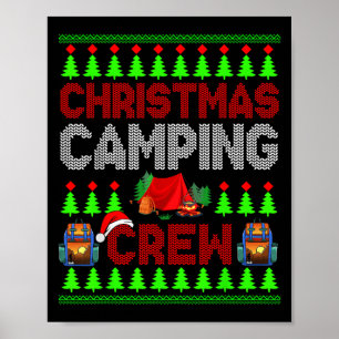 Póster Navidades Camng Crew Xmas Sweater Santa Camper Cam