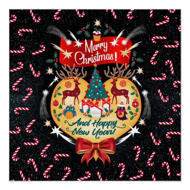 Póster Navidades Candies (Anverso)