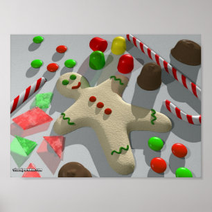 Póster Navidades Candy