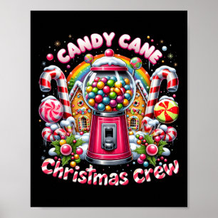 Póster Navidades Candy Cane Crew House Candy Security Can