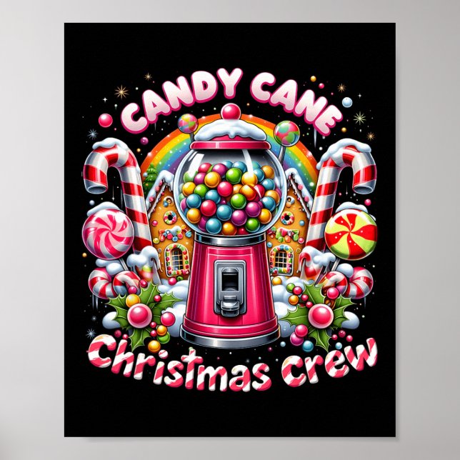 Póster Navidades Candy Cane Crew House Candy Security Can (Frente)
