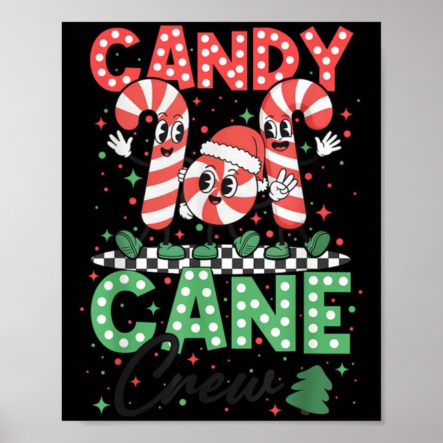 Póster Navidades Candy Cane Crew Navidad Amo Candy Boys G (Frente)