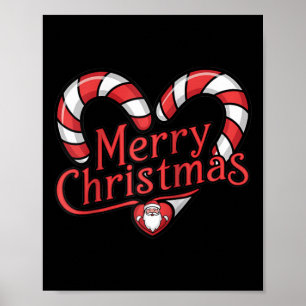 Póster Navidades Candy Cane - Feliz Navidad